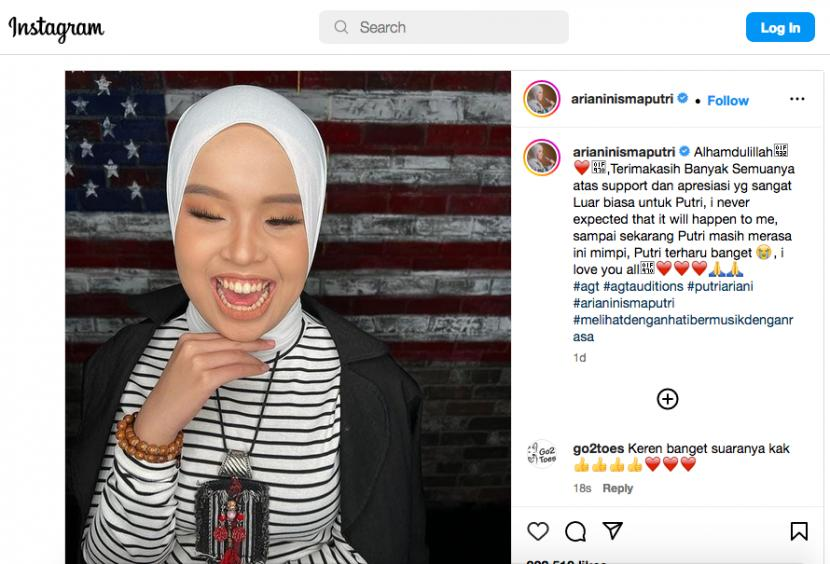  Putri Ariani menceritakan bagaimana kenapa mengalami kebutaan total. 