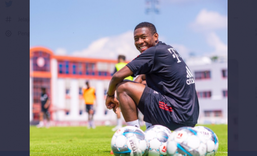 Bek Real Madrid, David Alaba, pernah bekerja sama dengan pelatih Pep Guardiola saat masih sama-sama memperkuat Bayern Muenchen. (Twitter/@David_Alaba)