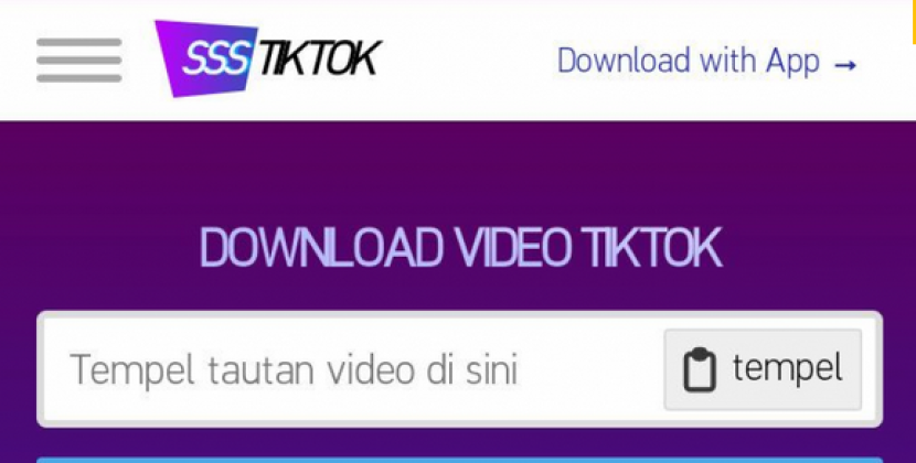 Situs SssTikTok. SssTikTok menawarkan fitur untuk mendownload video TikTok tanpa Watermark dengan cepat, aman, dan gratis. Foto: IST.