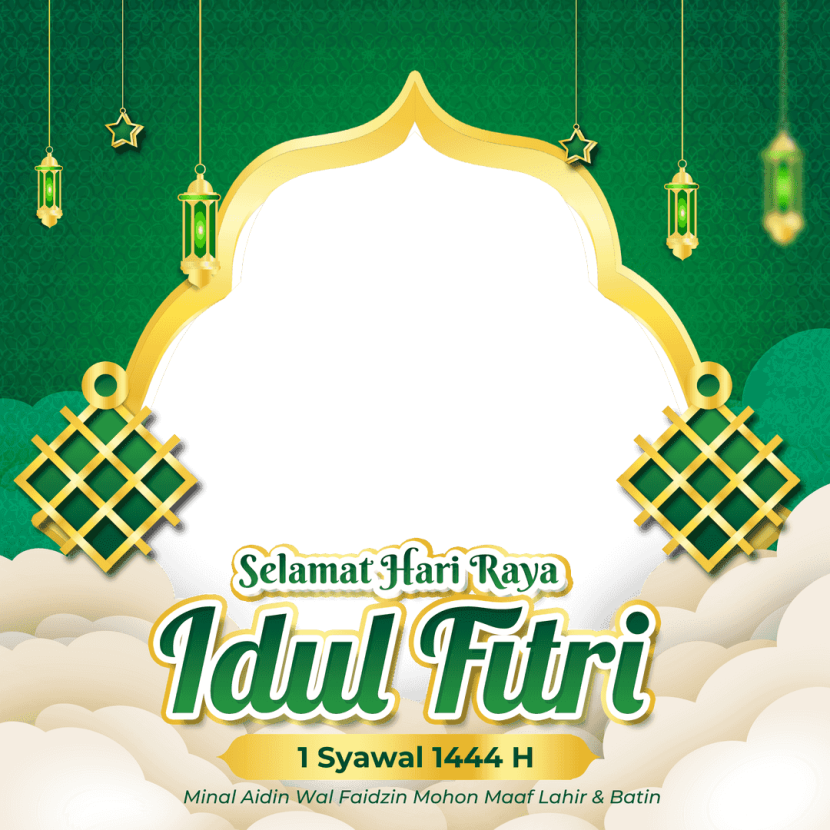 10 Link Terbaik Twibbon Ucapan Selamat Idul Fitri 2023