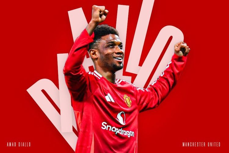 Bintang Manchester United, Amad Diallo. Sumber:(Skor.id)