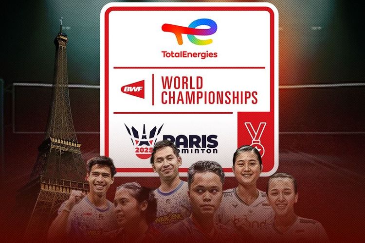 Daftar Wakil Indonesia di Kejuaraan Dunia Bulu Tangkis BWF 2025
