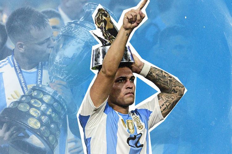 Lampaui Hernan Crespo, Lautaro Martinez Kejar Catatan Gol Sergio Aguero untuk Argentina
