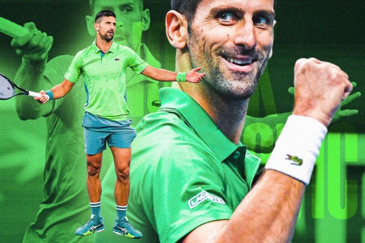 Petenis tunggal putra asal Serbia, Novak Djokovic. Sumber: Skor.id