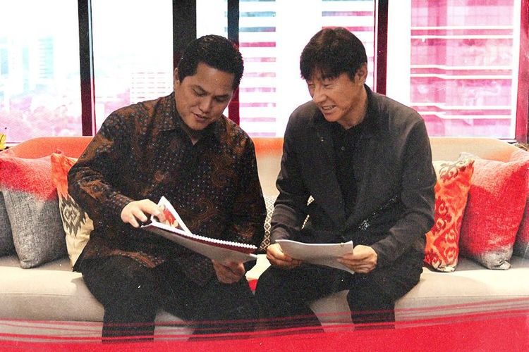 Shin Tae-yong Tidak Masuk Opsi Erick Thohir untuk Pelatih Baru Timnas Indonesia