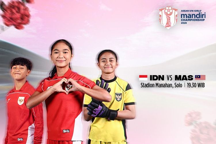 Prediksi dan Link Live Streaming Timnas Putri U-16 Indonesia vs Malaysia di Piala AFF Wanita U-16 2025