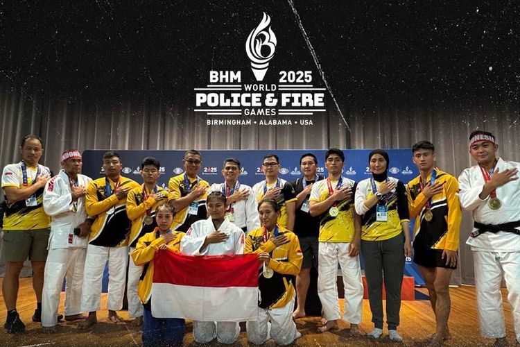 Tim Judo Polri Sabet 10 Medali di World Police and Fire Games 2025