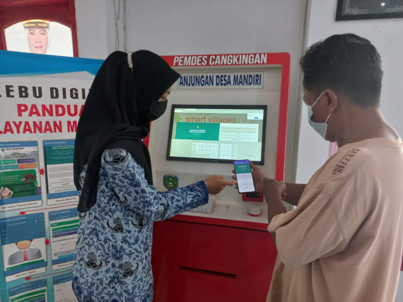 Penerapan digitalisasi di Desa Cangkingan. (Istimewa)