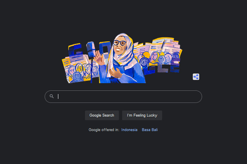 Google mengenang kelahiran HR Rasuna Said melalui Doodle, Rabu (14/9/2022).