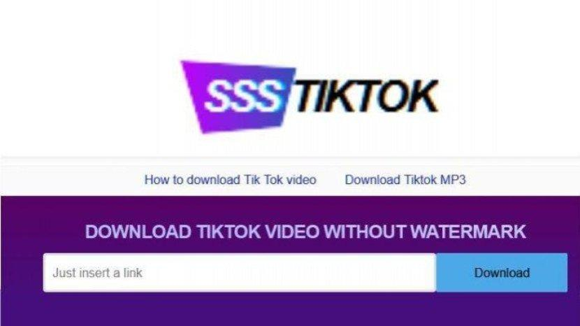 SssTikTok situs yang dipakai untuk download video TikTok.