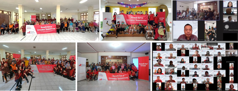 Karyawan Great Eastern Life Indonesia berbagi untuk sesama dalam rangkaian kegiatan The GREAT Comfund. (Foto: Great Eastern Life Indonesia)