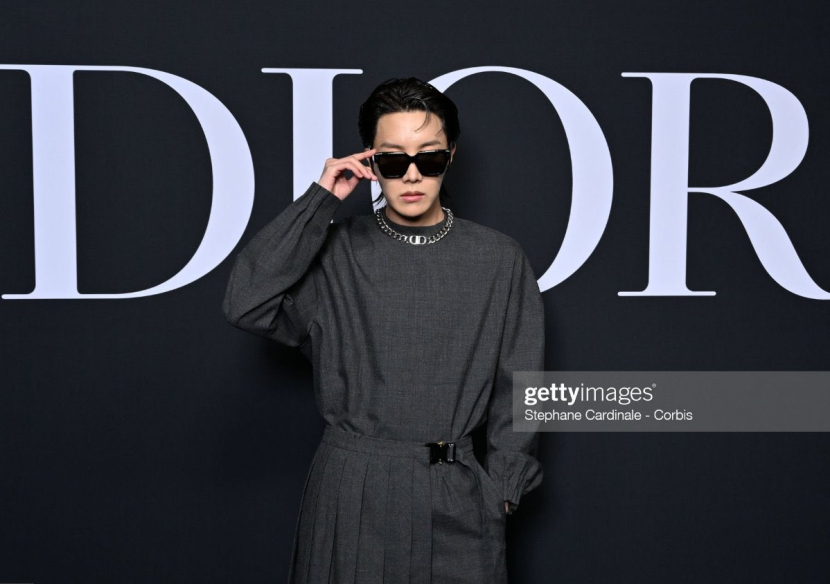 j-hope at Dior men's wear di Paris. Foto: Getty Images