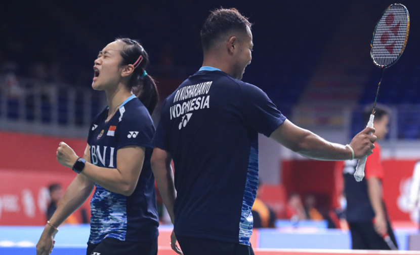 Empat ganda campuran Indonesia melangkah ke babak kedua Malaysia Masters 2023. Salah satunya peraih emas SEA Games 2023, Rehan Naufal Kusharjanto/Lisa Ayu Kusumawati.