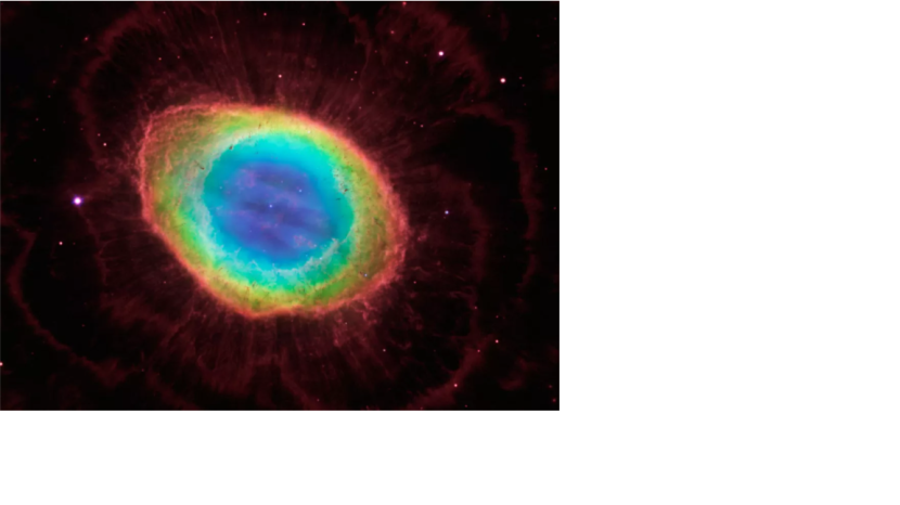 Cincin Nebula dari pengamatan Hubble.
