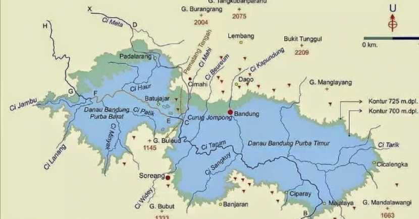 Danau Purba yang menjadi ibu kandung Bandung Raya. Foto: Istimewa