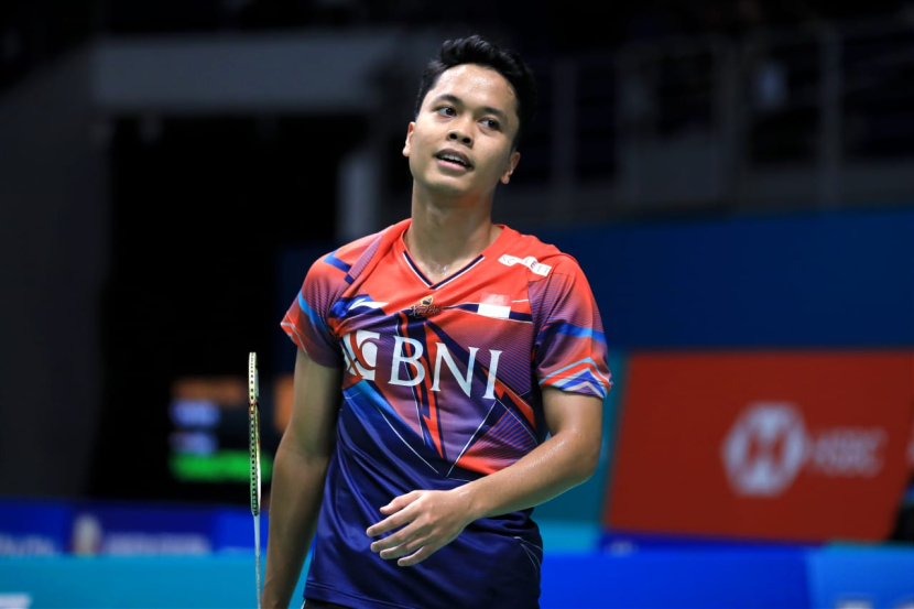 Anthony Sinisuka Ginting kalah di babak kedua Indonesia Masters 2023. Ginting dikalahkan pemain Cina, Shi Yu Qi, Kamis (26/1/2023).