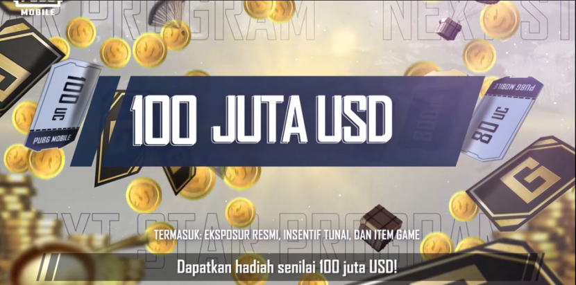 Hadiah 100 Juta USD (Sumber: YouTube PUBG MOBILE Indonesia)