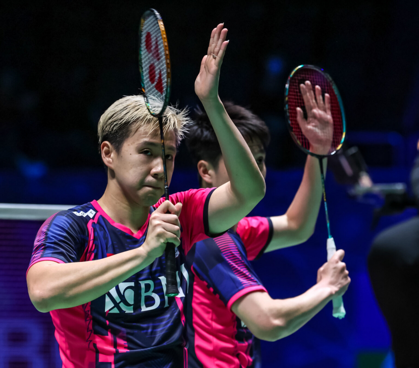 Marcus Gideon (kiri) da Kevin Sanjaya. (Foto: Humas PBSI)