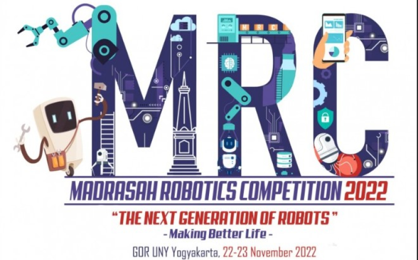 Grand Final Kompetisi Robotik Madrasah atau Madrasah Robotic Competition (MRC) akan berlangsung di GOR Universitas Negeri Yogyakarta, 22-23 November 2022. Foto : kemenag