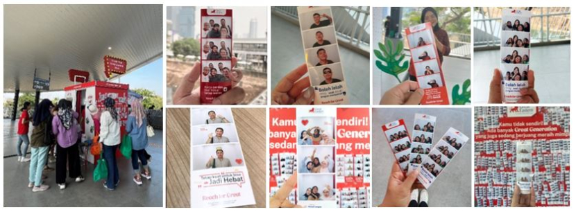 Partisipan Foto di Photobox Great Generation di JPM Dukuh Atas. (Foto: Great Eastern Life Indonesia)