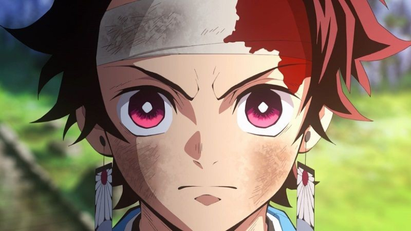 Tanjiro Kamado dari Anime Kimetsu no Yaiba (Tangkapan Layar Anime Kimetsu no Yaiba)