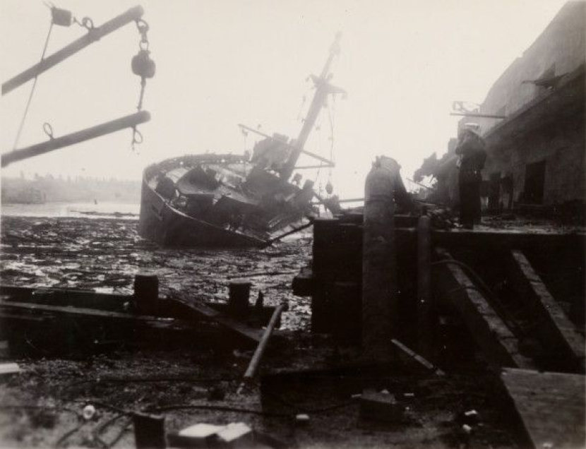 Kapal kedua meledak di Texas pada 1947. Foto: University of Houston Digital Library