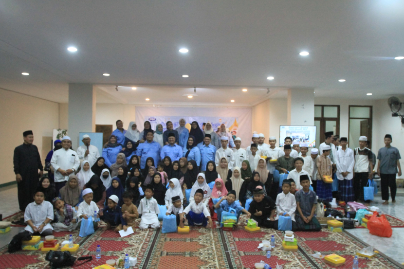 Perkumpulan Penyelenggara Jasaboga Indonesia (PPJI) menggelar kegiatan Berbagi Berkah Ramadan Serta Edukasi Menu Gizi Seimbang di Pesantren dan Panti Asuhan Al Amanah, Depok, Kamis (21/3/2024). (Foto: PPJI)