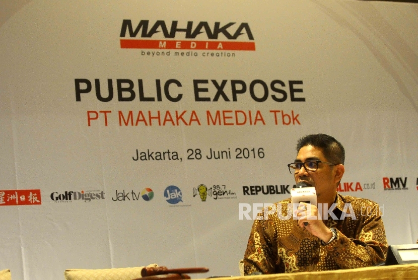 Direktur Utama PT Mahaka Media Tbk, Adrian Syarkawie.