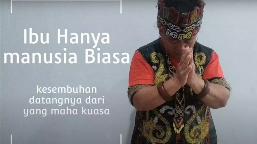 Ibu Ida Dayak. Foto: Tangkapan Layar.