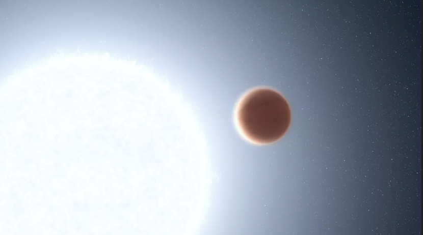 Ilustrasi tentang planet KELT-20b yang mengorbit bintang-nya terlalu dekat. Gambar: NASA, ESA, Leah Hustak