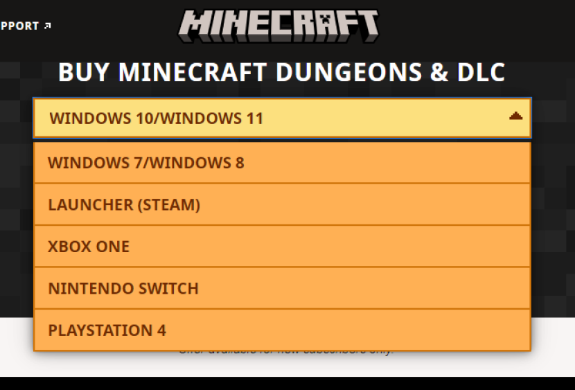Cara mengunduh Minecraft Dungeon. Foto: Minecraft
