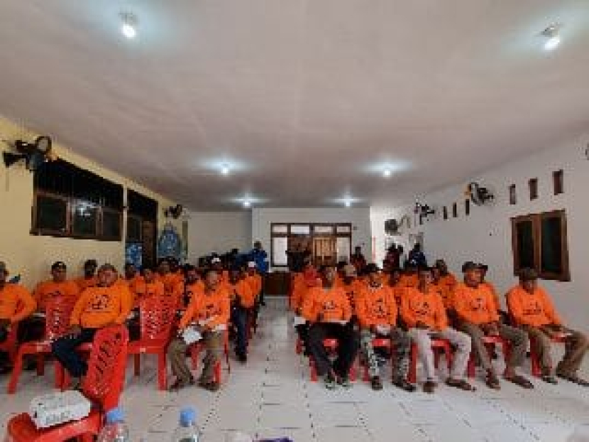 Sebanyak 50 nelayan mengikuti Bimbingan Teknis Kecakapan Nelayan yang digelar di Kampung Nelayan Maju, Kalaju, Tahima Soroma, Kota Jayapura, Papua, Jumat (18/11/2022).