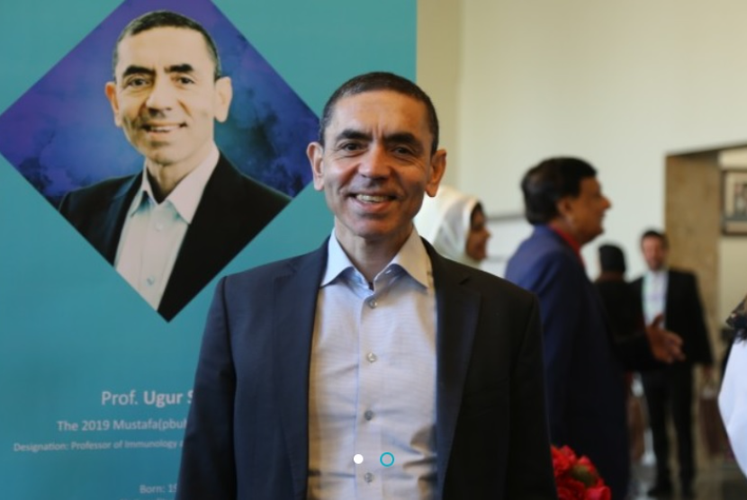 EO BioNTech Ugur Sahin selepas menerima penghargaan Mustafa Prize pada 2019. (mustafaprize.org)