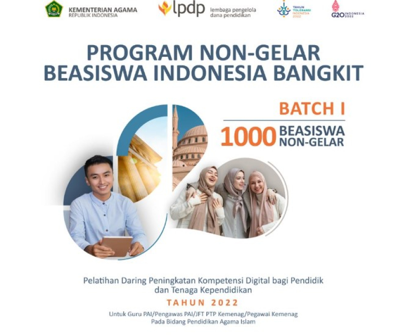 Kemenag menyiapkan 1.000 kuota beasiswa nongelar untuk tahun 2022 yang merupakan bagian dari program Beasiswa Indonesia Bangkit. Foto :kemenag.go.id
