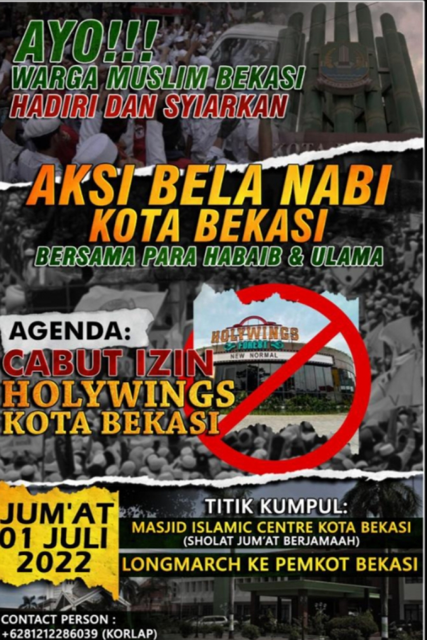 Surat Terbuka Kepada Walkot Bekasi Agar Menutup Holywings Di Wilayah Bekasi