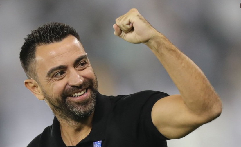 Manager Barcelona, Xavi Hernandez, mengaku menyaksikan momen-momen novel fiksi ilmiah. (Twitter/@Barca_Buzz)