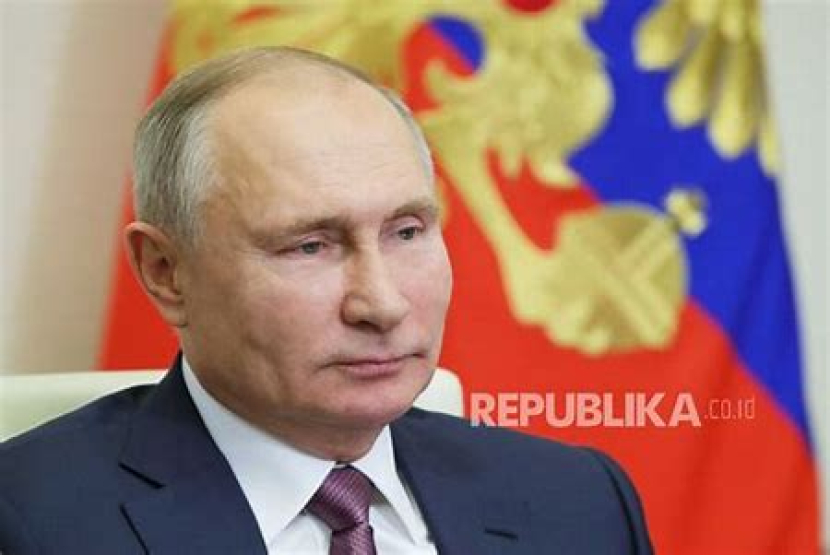Dua tahun perang Rusia-Ukraina, posisi Presiden Rusia, Vladimir Putin tampaknya stabil (Dok Republika.co.id)