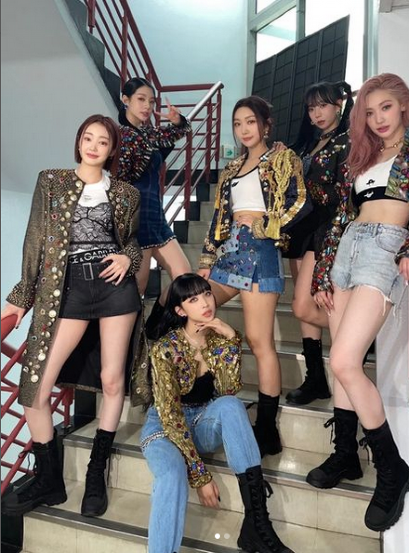Potret grup K-Pop Secret Number. Grup ini terdiri atas Dita Karang, Jinny, Soodam, Lea, Zuu dan Minji. Dok. Instagram/secretnumber.official