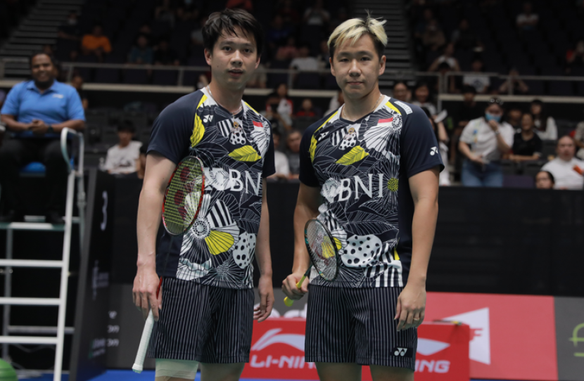 Kalah di babak kedua Singapore Open 2023, Marcus Fernaldi Gideon/Kevin Sanjaya Sukamuljo mengaku sudah berat seiring dengan bertambahnya usia.