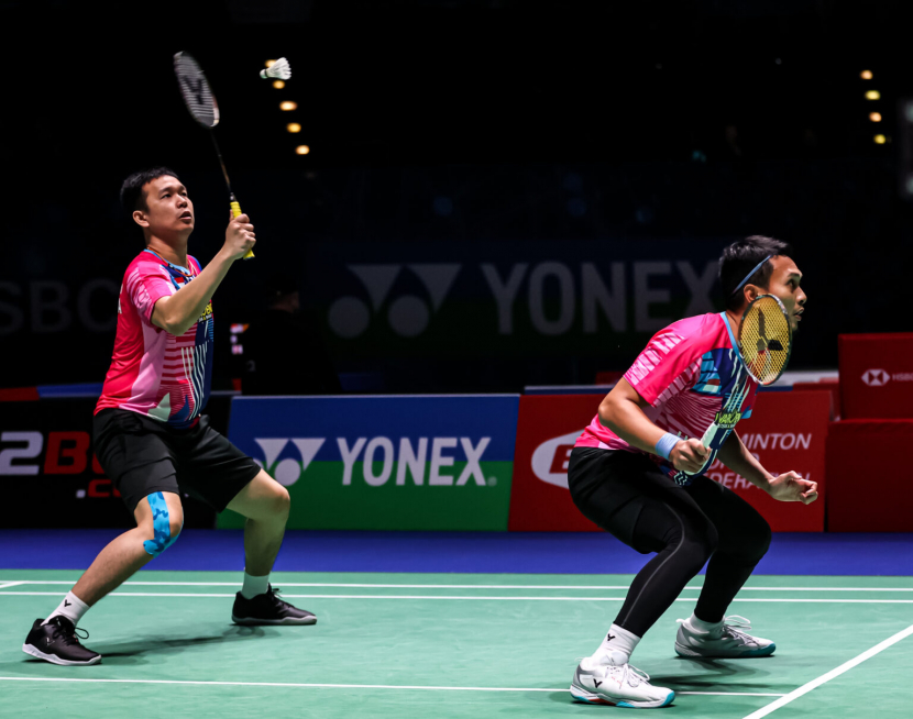 Pasangan unggulan dua, Hendra Setiawan/Mohammad Ahsan atau Daddies lolos ke final All England 2022.