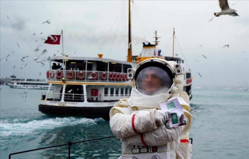 Ilustrasi dari astronot Turki. Dok. Republika