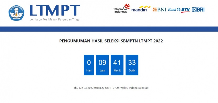 LTMPT akan mengumumkan hasil SBMPTN 2022 pada Kamis 23 Juni 2022 mulai pukul 15.00 WIB. Foto : ltmpt