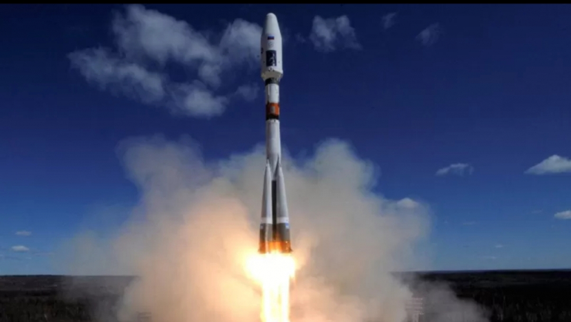 Peluncuran roket Soyuz Rusia. Gambar: Reuters