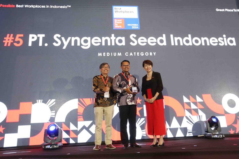 Syngenta Seed Indonesia menjadi salah satu perusahaan di Indonesia yang mendapatkan penghargaan Best Workplaces 2024. (Foto: Istimewa)