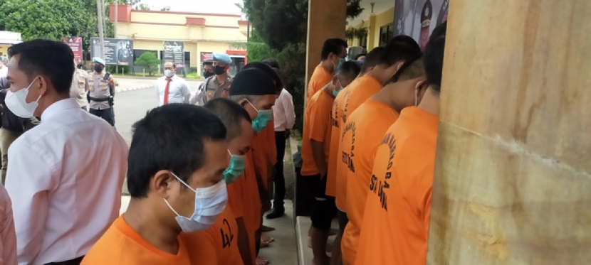 Polresta Bandung mengamankan 14 tersangka kasus Narkotika di Wilayah Kabupaten Bandung/Dok