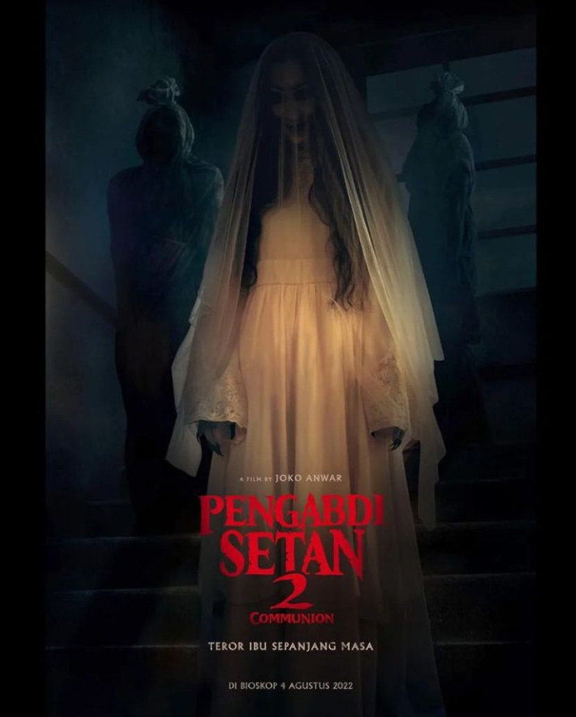 Lirik lagu Rahasia Dendam sountrack Film Pengabdi Setan 2 Communion hadir di bioskop mulai 4 Agustus 2022 lebih mencekam dan menegangkan (Foto: @pengabdisetan2film)