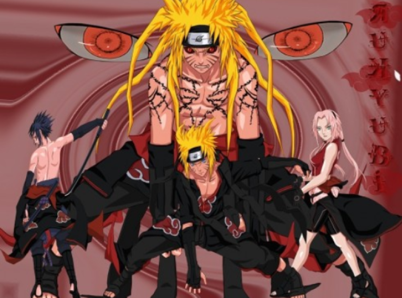 (Foto: Fanart Sakura, Sasuke, dan Naruto versi Akatsuki yang Populer di Tahun 2011)