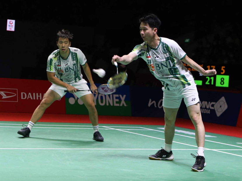 Marcus Fernaldi Gideon/Kevin Sanjaya Sukamuljo alias Minions lolos ke babak perempat final Denmark Open 2022.