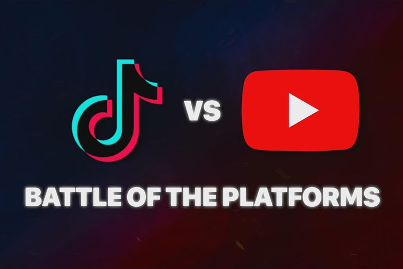 TikTok vs Youtube. Ilustrasi. Sumber: Youtube/Deji