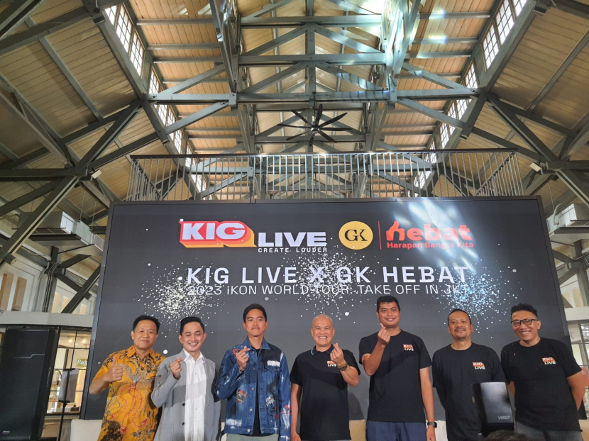 konferensi pers KIG LIVE yang digelar di POS BLOC, Jakarta Pusat, pada Selasa (19/9/2023). Dok: meiliza laveda